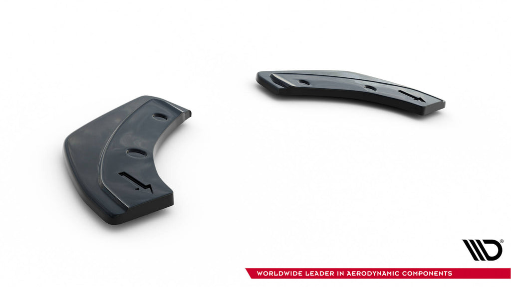 Maxton Design Heck Ansatz Flaps Diffusor passend für Peugeot RCZ Mk1 / Mk1 Facelift schwarz Hochglanz