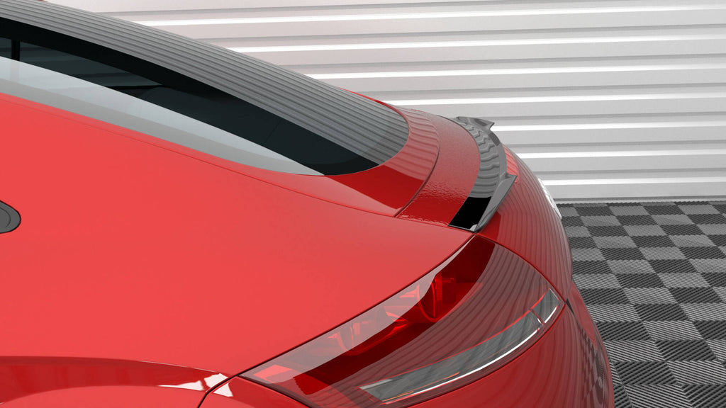Maxton Design Spoiler CAP passend für Audi TT 8J schwarz Hochglanz