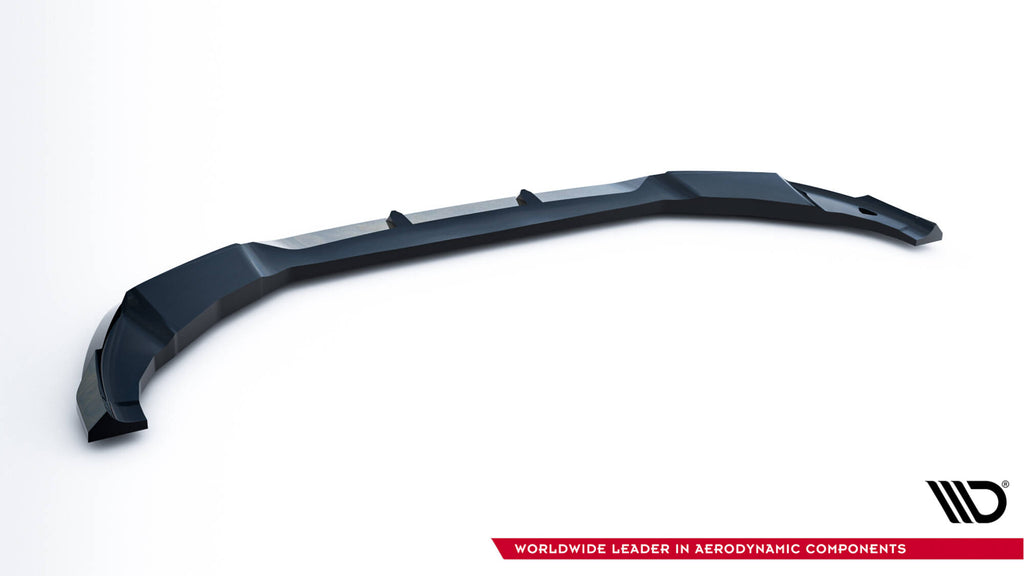 Maxton Design Street+ Spoilerlippe Front Ansatz passend für BMW X4M F98 Facelift schwarz Hochglanz