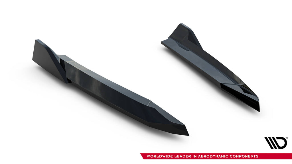 Maxton Design Heck Ansatz Flaps Diffusor V.6 passend für Skoda Octavia RS Liftback / Combi Mk4 / Mk4 Facelift schwarz Hochglanz