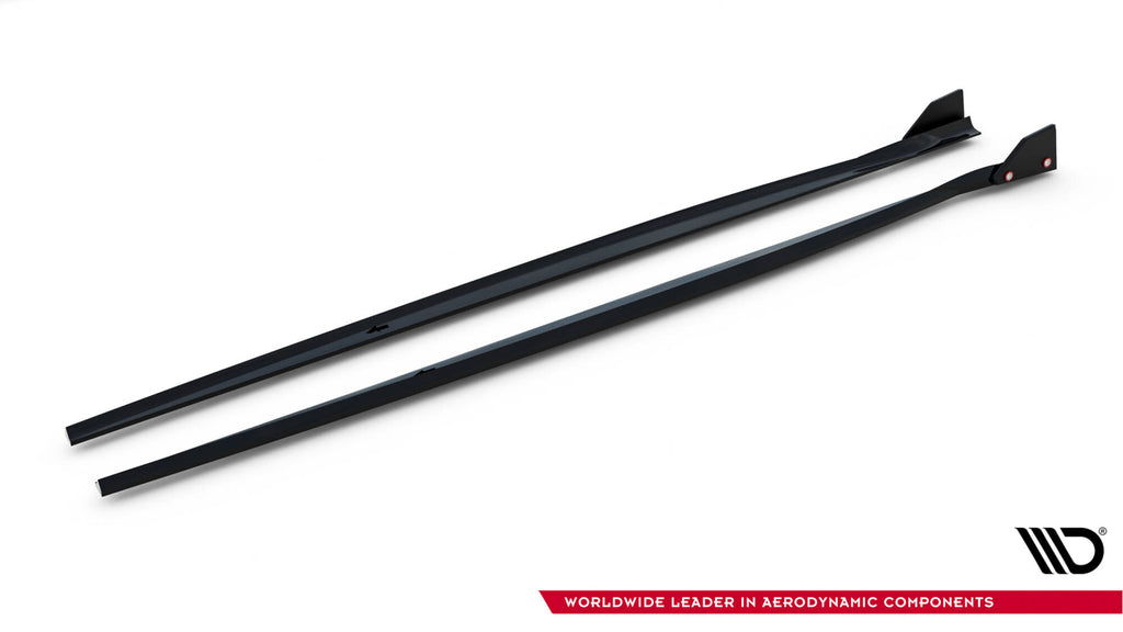 Maxton Design Street+ Seitenschweller Leisten passend für V.4 + Flaps BMW 1er M-Paket / M140i F20 Facelift