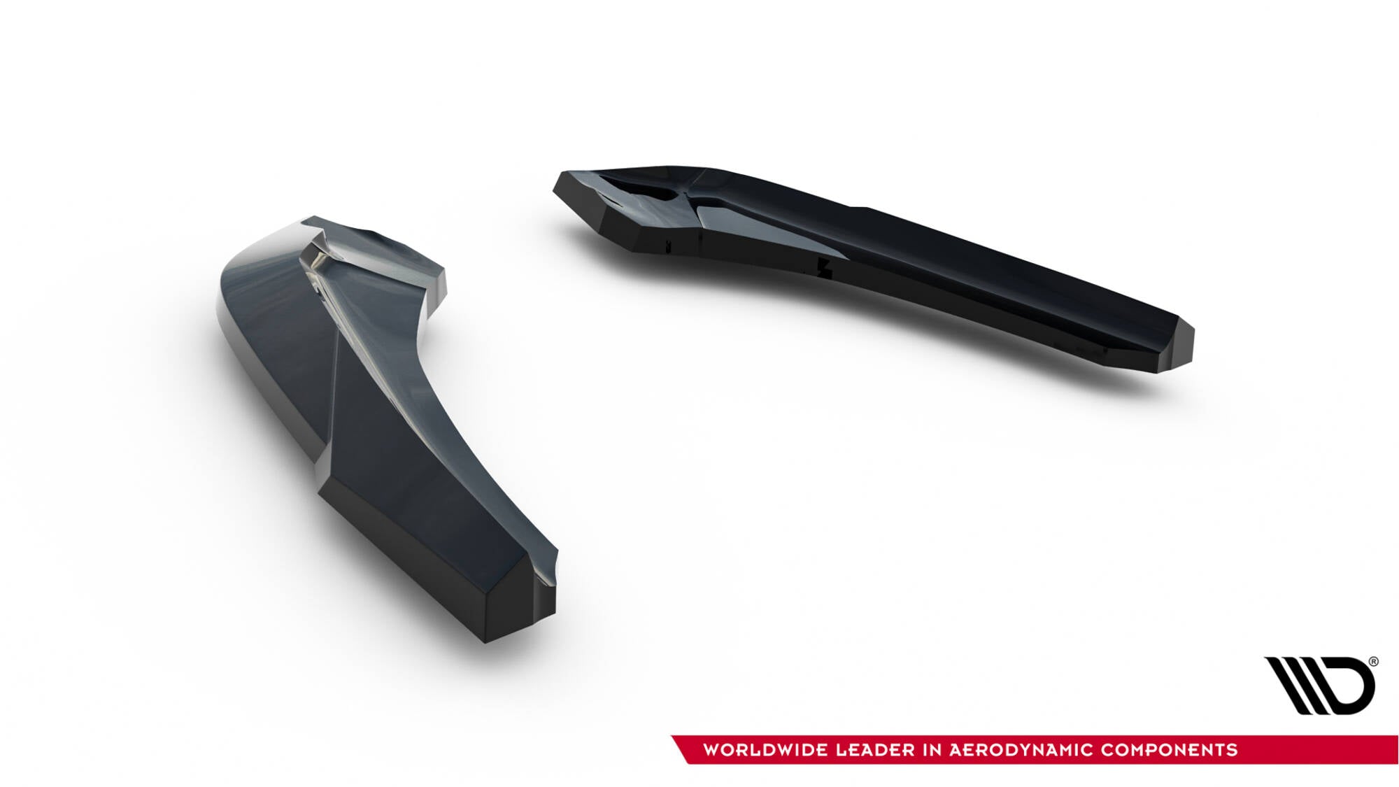 Maxton Design Heck Ansatz Flaps Diffusor V.5 passend für (Für heckansatz v.3) BMW 1er M-Paket / M140i F20 Facelift schwarz Hochglanz