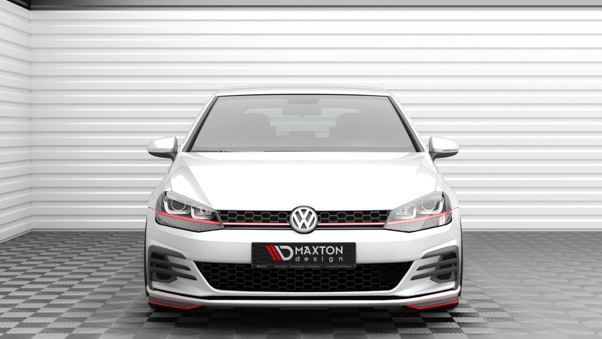Maxton Design Front Ansatz für Seite VW Golf GTI / GTD Mk7 Facelift