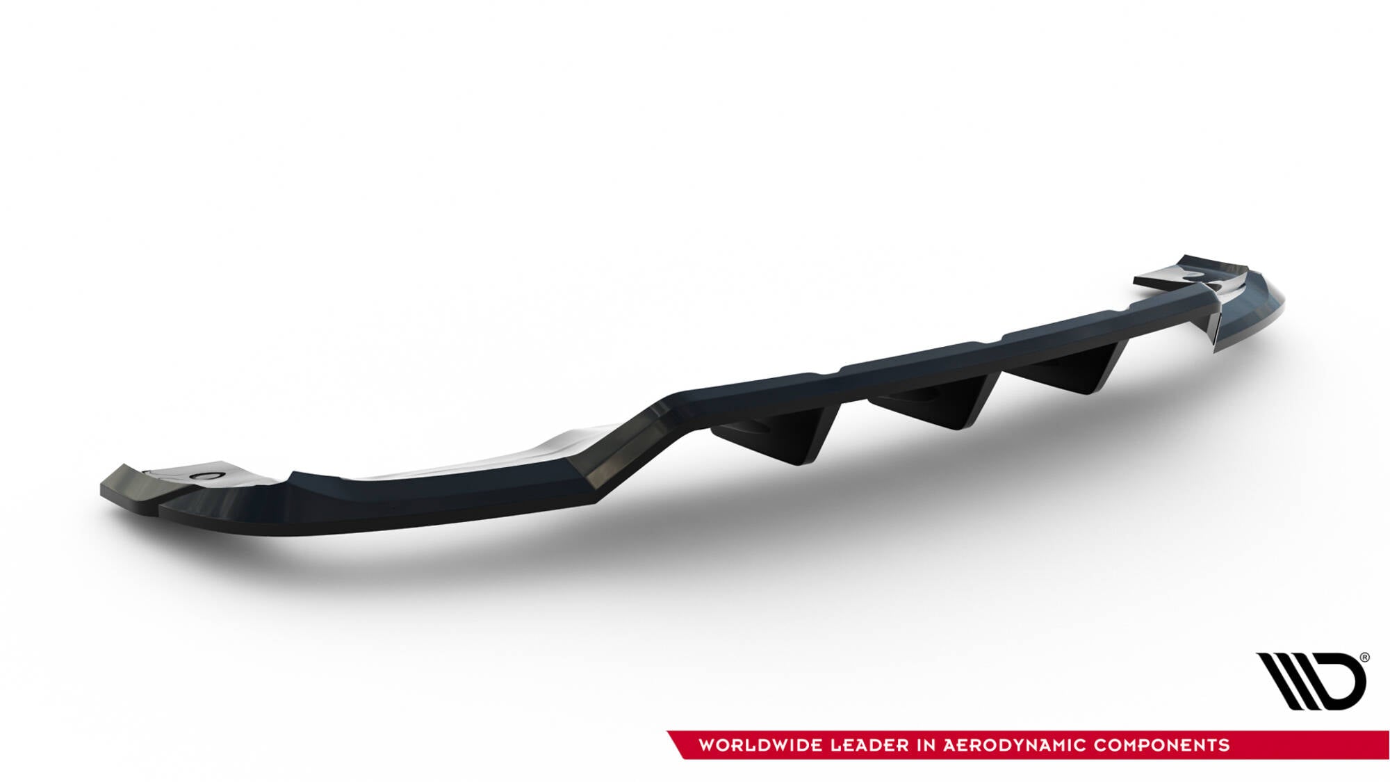 Maxton Design Street+ Mittlerer Diffusor RACE V.2 passend für Mercedes-Benz GLA 45 AMG X156 schwarz Hochglanz
