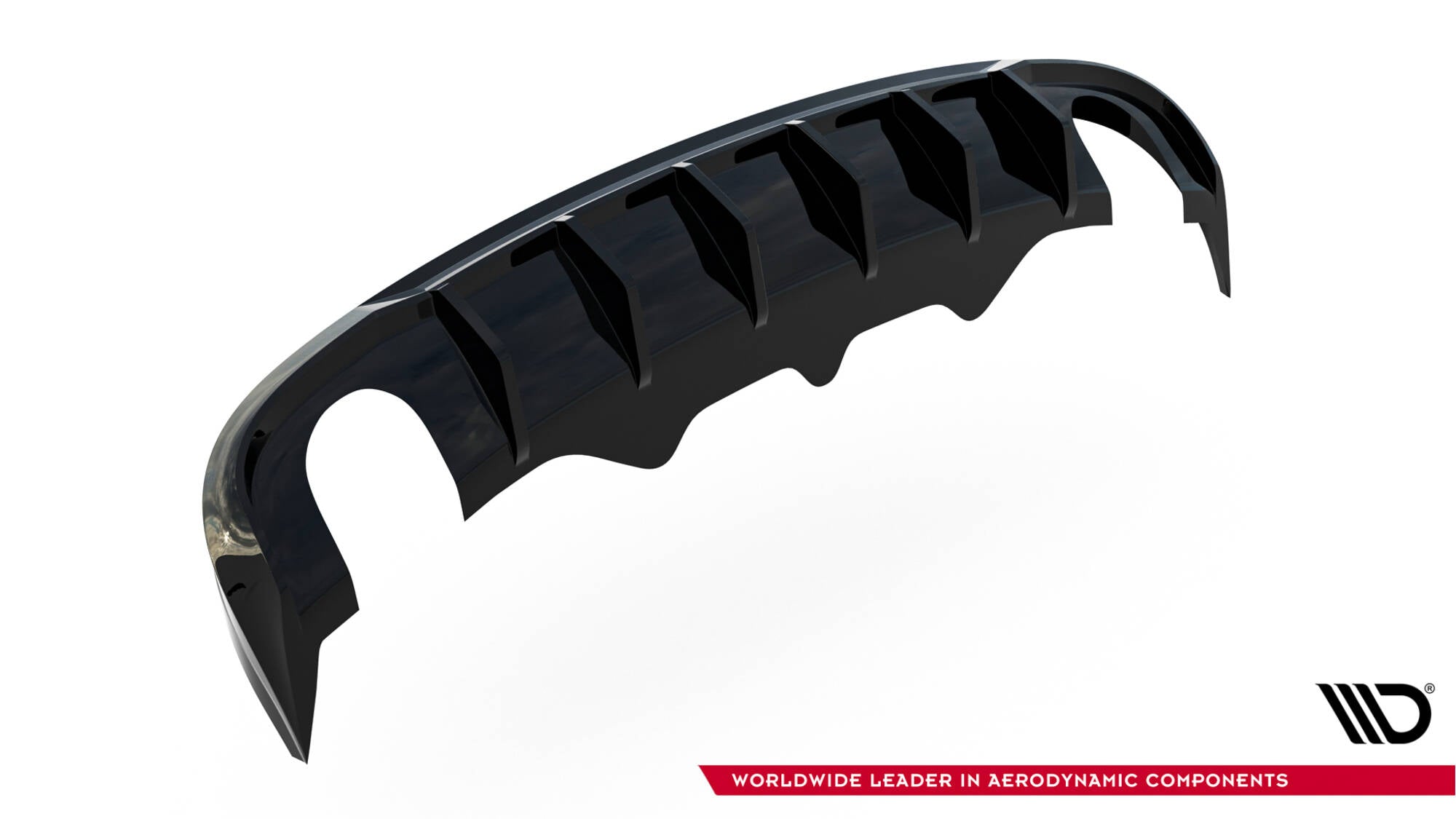 Maxton Design Diffusor Heck Ansatz passend für Audi A5 S-Line Sportback 8T (Einzelauspuff li. re.)