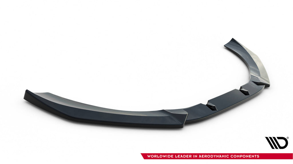 Maxton Design Street+ Spoilerlippe Front Ansatz V.4 passend für Audi RS6 C7 / C7 Facelift schwarz Hochglanz