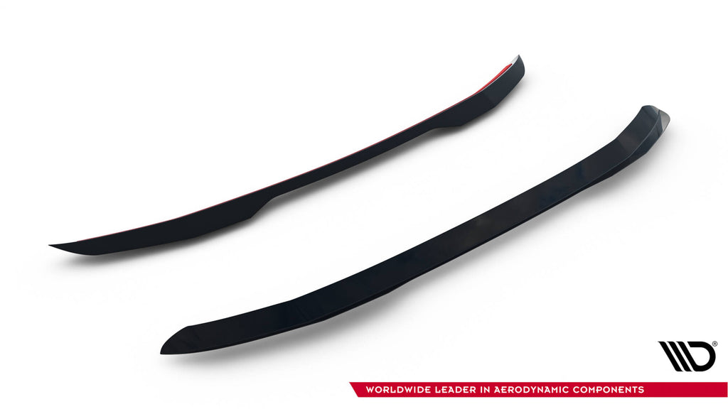 Maxton Design Spoiler CAP passend für Peugeot 308 GT Hatchback Mk3 schwarz Hochglanz