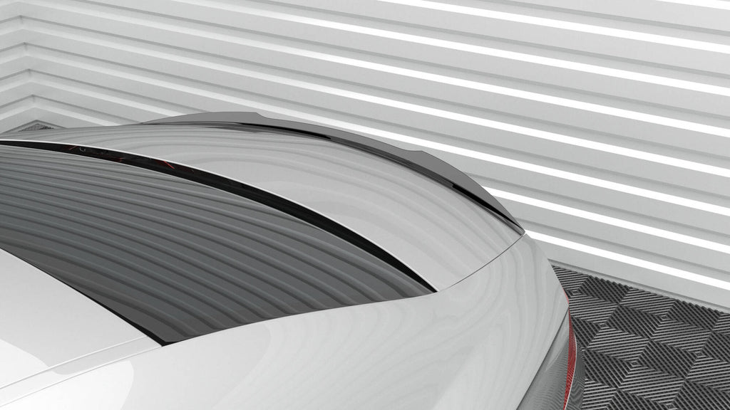 Maxton Design Spoiler CAP passend für Mercedes-Benz CLS C219 schwarz Hochglanz
