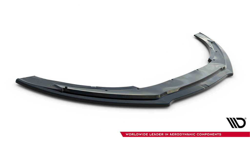 Maxton Design Street+ Spoilerlippe Front Ansatz V.1 passend für Audi TT S / TT S-Line 8J Facelift schwarz Hochglanz