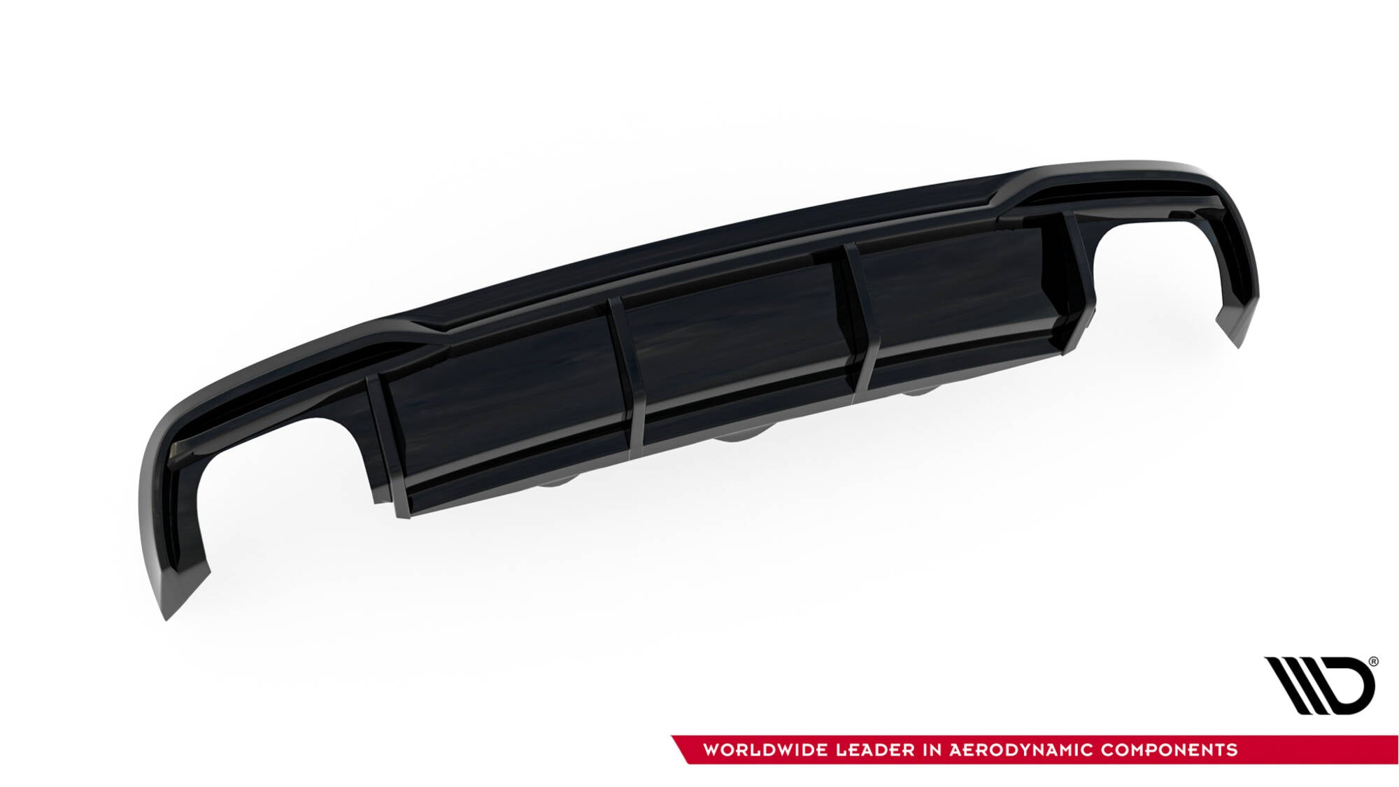 Maxton Design Diffusor Heck Ansatz passend für Audi A5 Coupe 8T Facelift (Doppelauspuff li. re.)