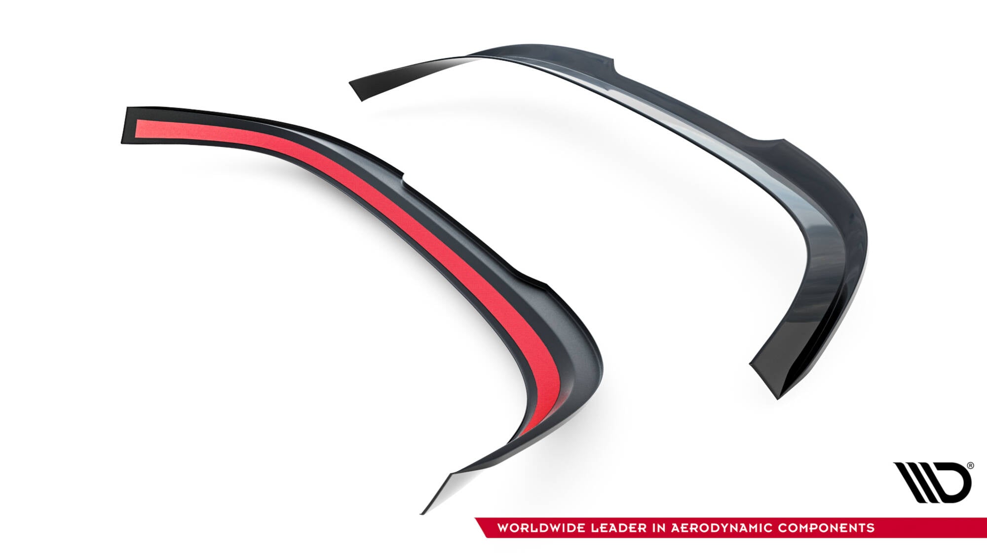Maxton Design Spoiler CAP V.2 passend für VW Golf R-Performance Hatchback Mk8 Facelift schwarz Hochglanz