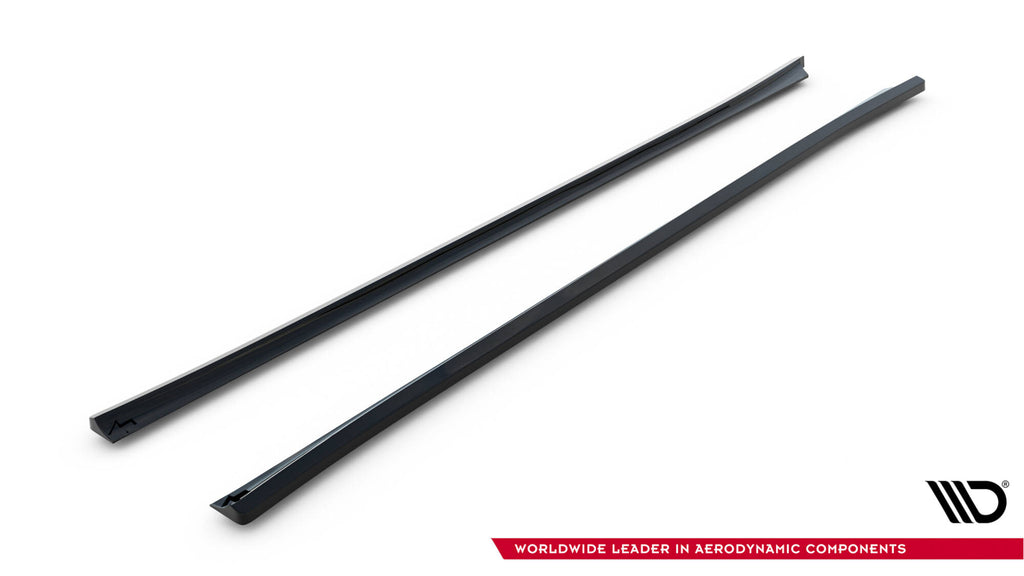 Maxton Design Street+ Seitenschweller Leisten passend für Mazda 6 Limousine Mk3 Facelift schwarz Hochglanz