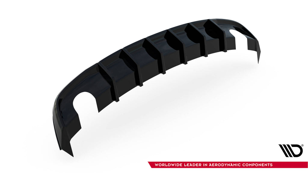 Maxton Design Diffusor Heck Ansatz passend für Audi S5 / A5 S-Line 8T Facelift (Einzelauspuff li. re.)