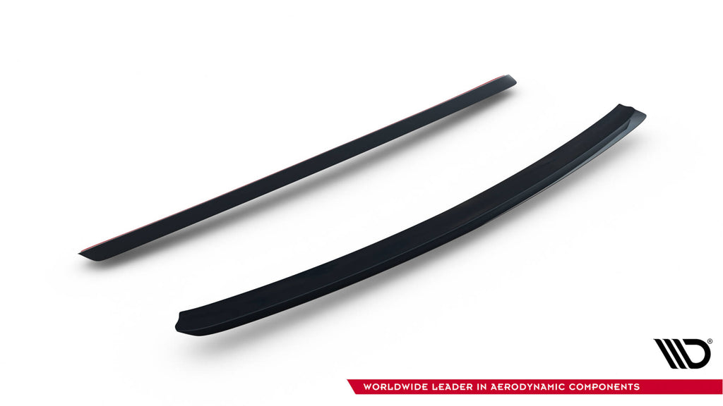 Maxton Design Unterer Spoiler CAP passend für BMW M3 / 3 M-Paket E36 Coupe GT Klasse schwarz Hochglanz