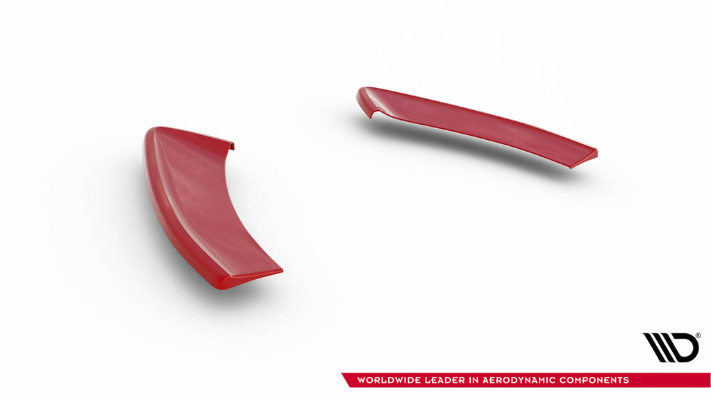 Maxton Design Heck Ansatz Flaps Diffusor V.2 passend für VW Golf GTI Mk7 Facelift schwarz Hochglanz