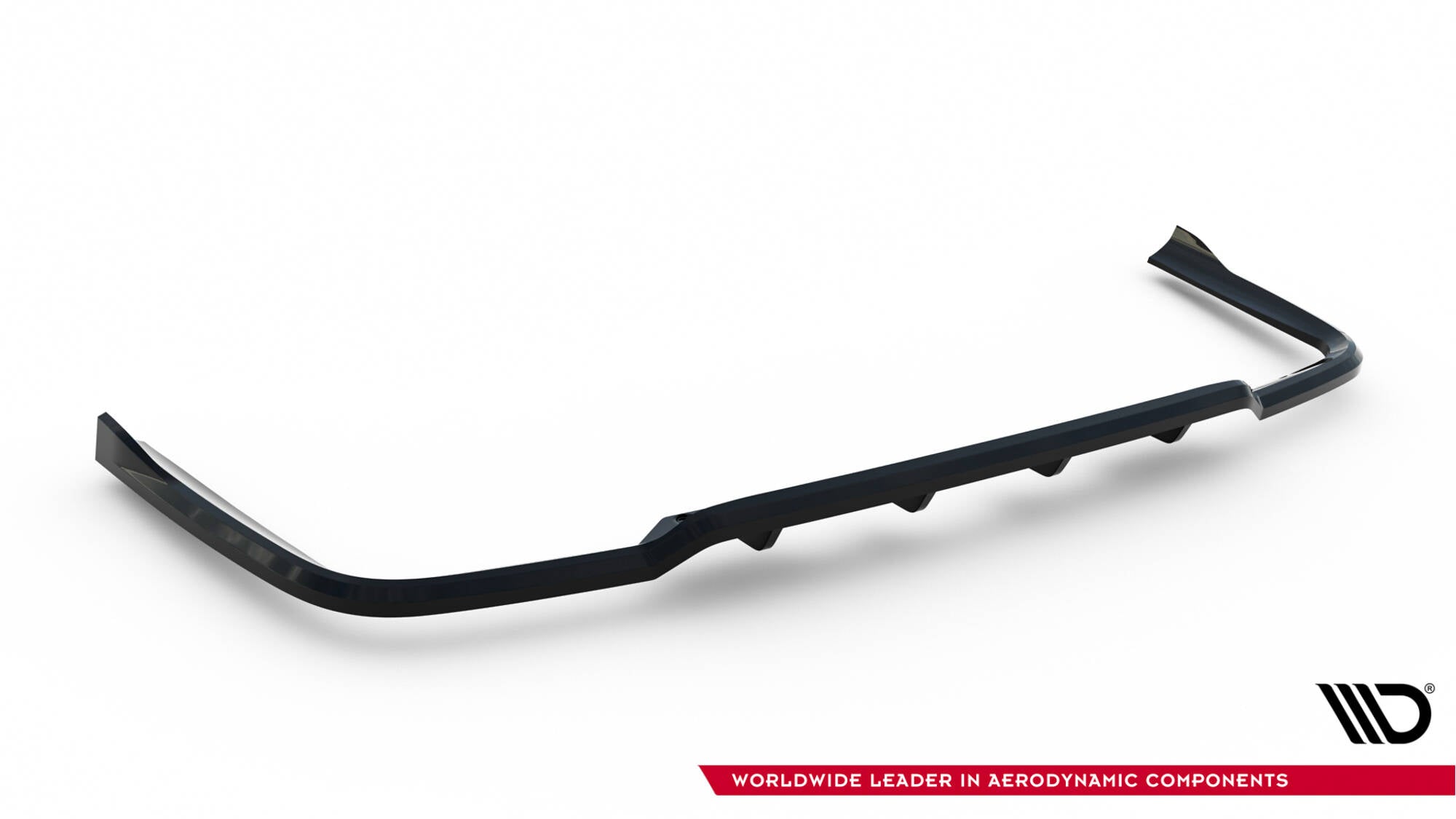 Maxton Design Street+ Mittlerer Diffusor RACE passend für Ford Transit Custom / Tourneo Custom Mk2 schwarz Hochglanz