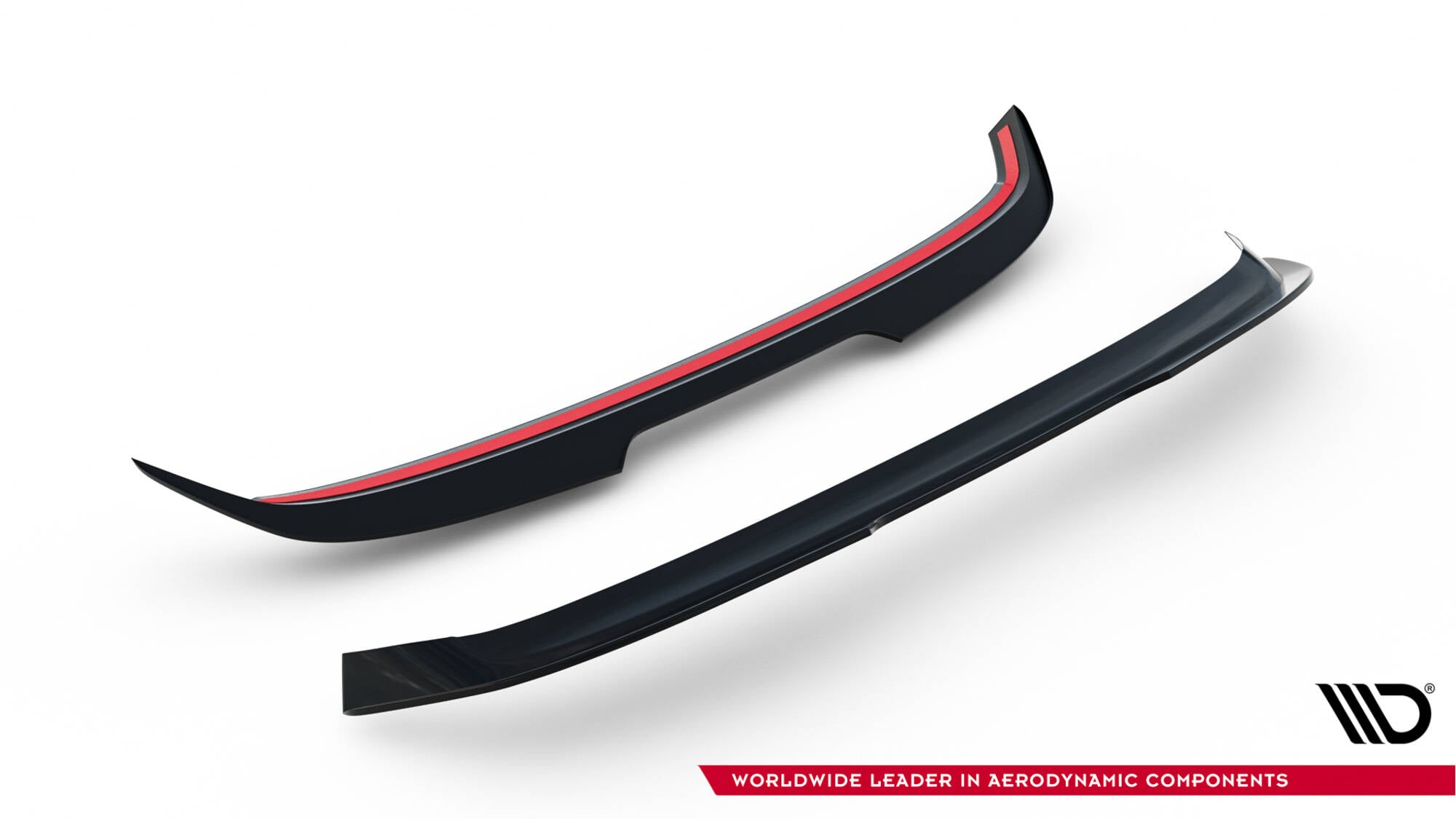 Maxton Design Spoiler CAP V.2 passend für VW Golf R / R-Line / GTI / GTD Mk7 / Mk7 Facelift schwarz Hochglanz