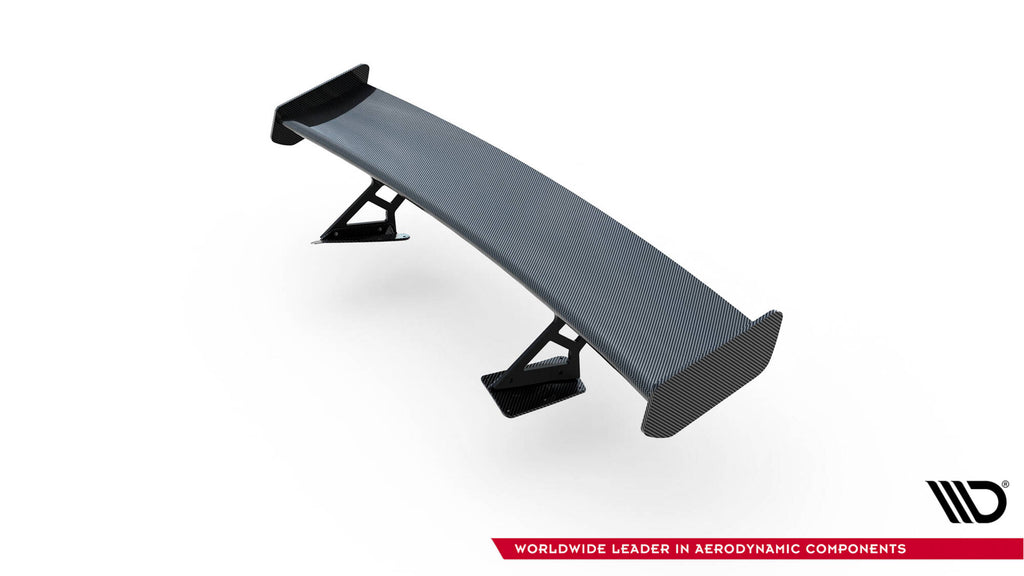 Maxton Design Carbon Spoiler With Internal Brackets Uprights Chevrolet Corvette Stingray / Grand Sport C7 für Chevrolet Corvette C7