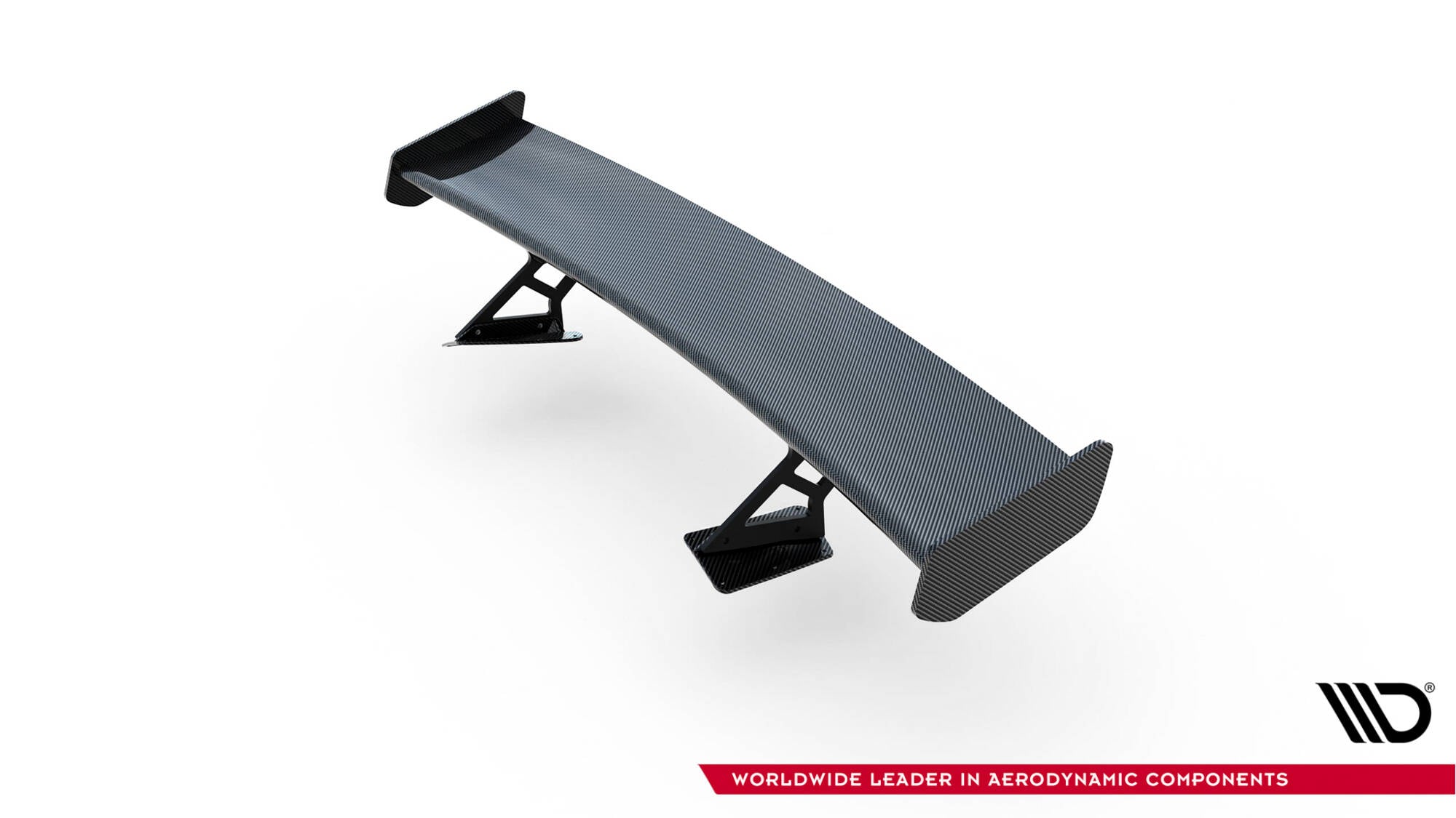 Maxton Design Carbon Spoiler With Internal Brackets Uprights + LED Chevrolet Corvette Stingray / Grand Sport C7 für Chevrolet Corvette C7