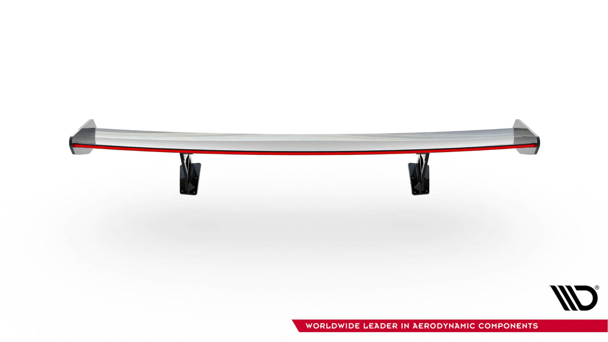 Maxton Design Carbon Spoiler With Internal Brackets Uprights V.1 + LED Porsche 718 Cayman 982c für Porsche Cayman 982c