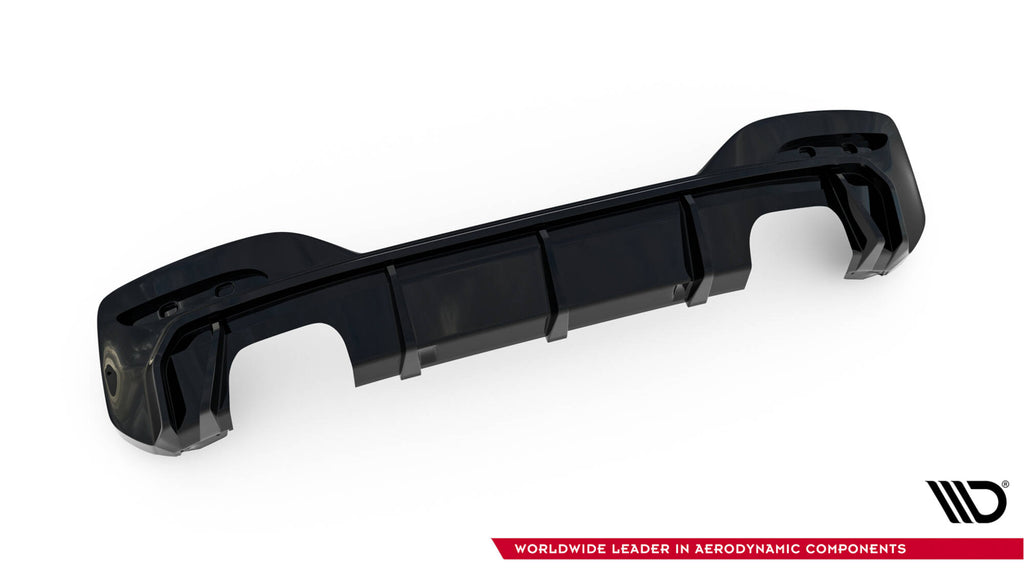 Maxton Design Diffusor Heck Ansatz V.3 passend für BMW 1er M-Paket / M140i F20 Facelift (Doppelauspuff li. re.)