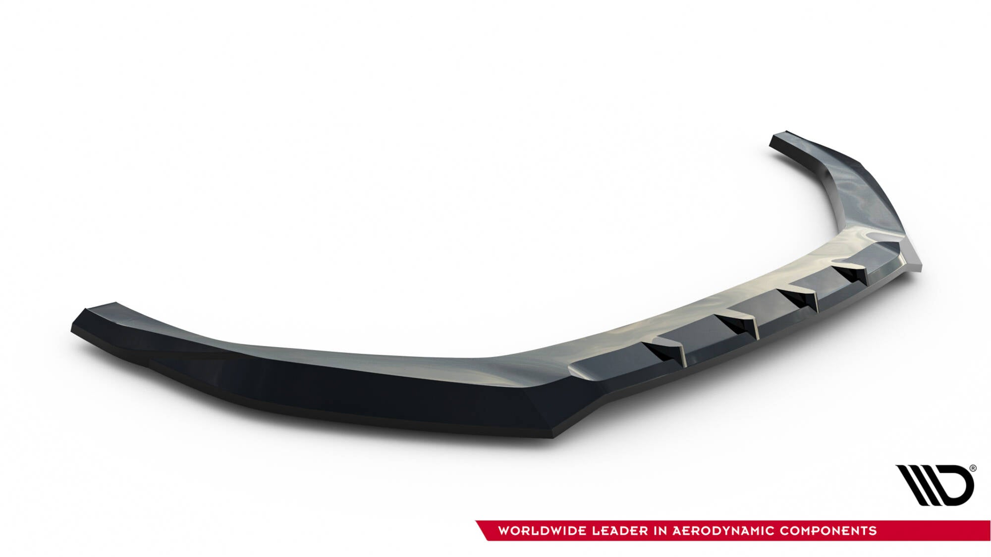 Maxton Design Street+ Spoilerlippe Front Ansatz passend für V.2 Audi A5 F5 Facelift schwarz Hochglanz