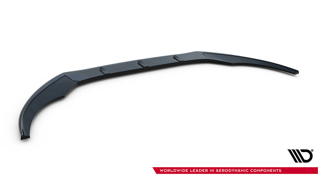 Maxton Design Street+ Spoilerlippe Front Ansatz V.1 passend für Audi S6 / A6 S-Line C7 schwarz Hochglanz