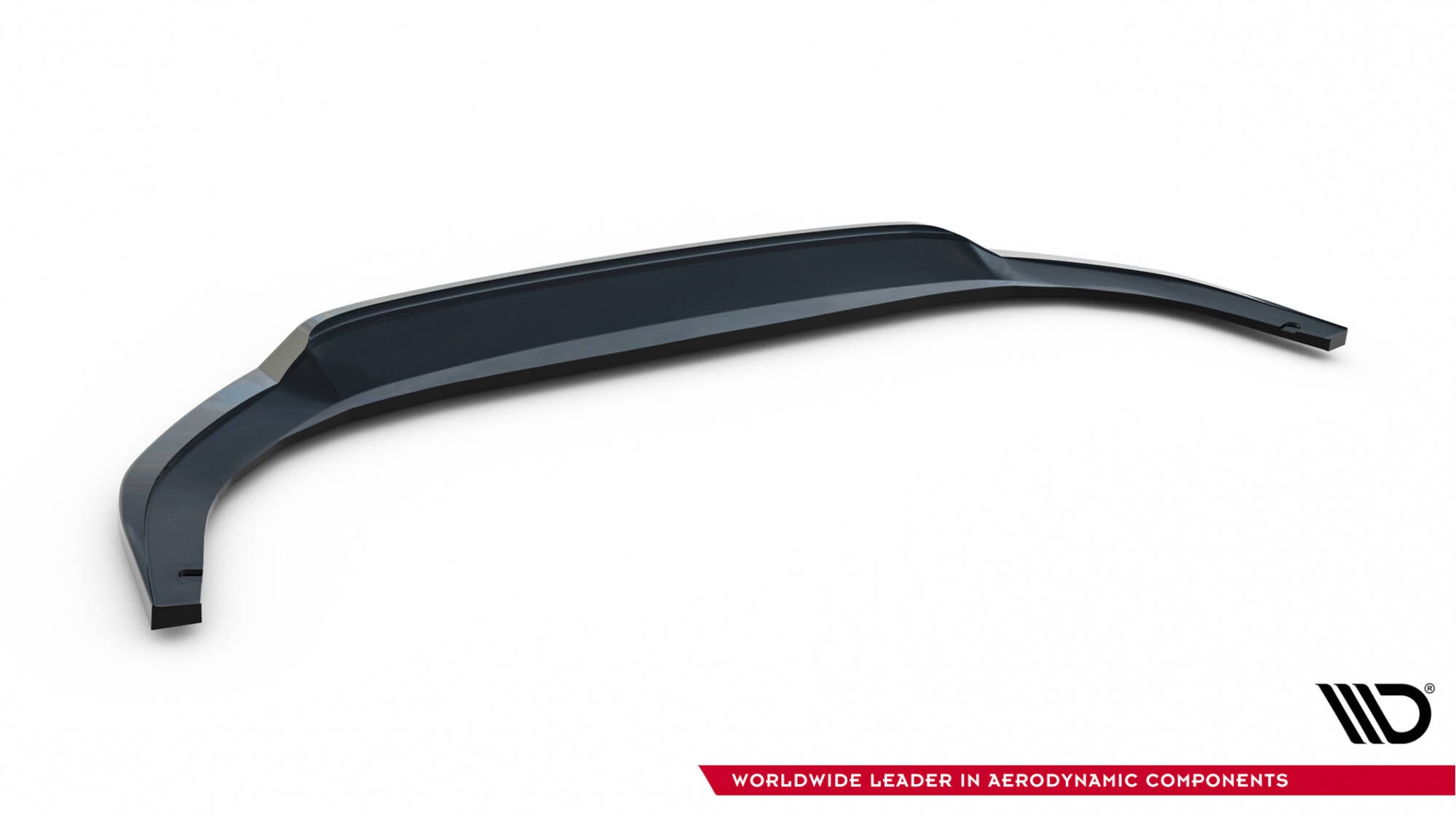 Maxton Design Street+ Spoilerlippe Front Ansatz V.3 passend für VW Golf GTI / GTE / R-Line Mk8 Facelift schwarz Hochglanz