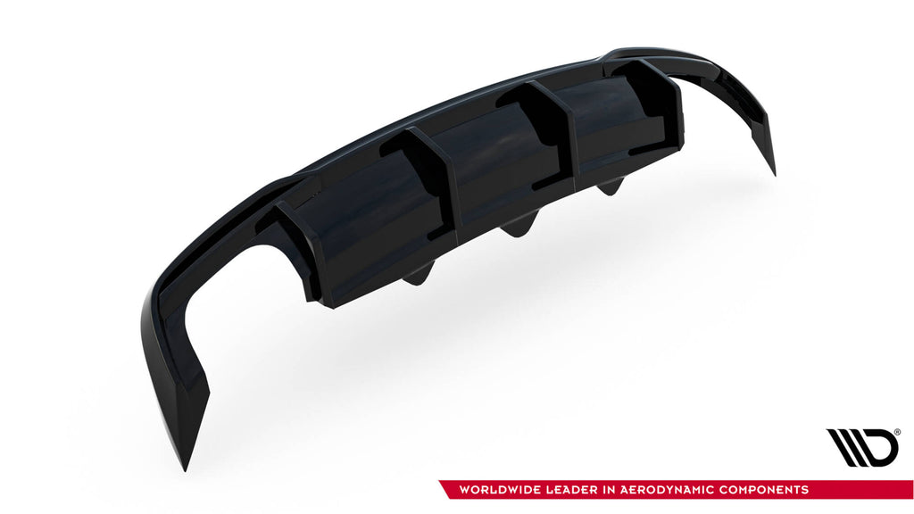 Maxton Design Diffusor Heck Ansatz passend für Audi A5 Sportback 8T Facelift (Doppelauspuff li. re.)