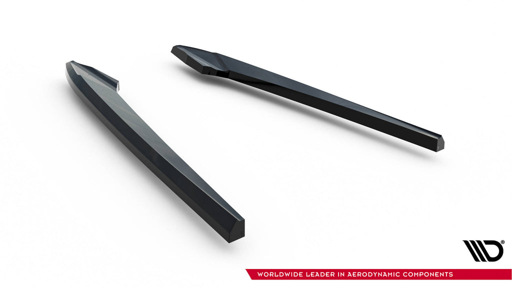 Maxton Design Heck Ansatz Flaps Diffusor V.3 passend für Audi A6 S-line Avant C7 schwarz Hochglanz