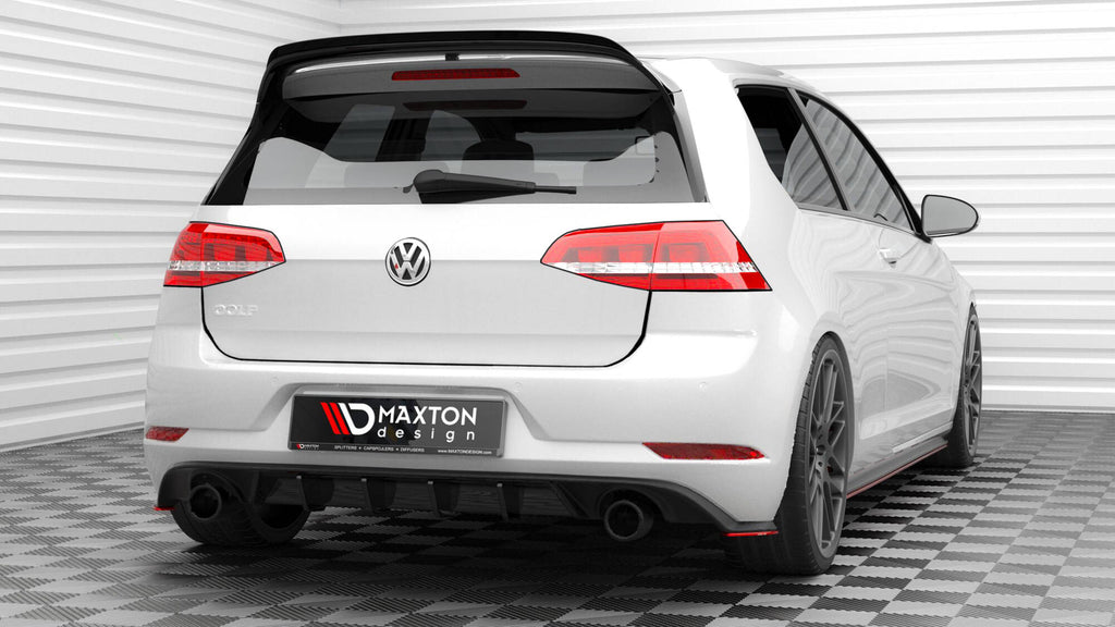 Maxton Design Heck Ansatz Flaps Diffusor V.2 für VW Golf GTI Mk7 Facelift