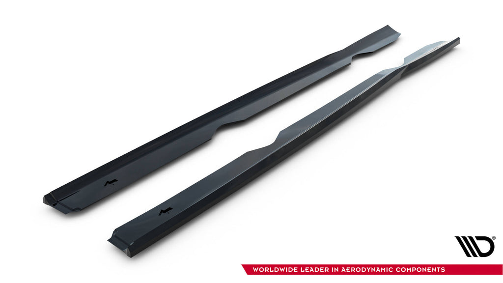 Maxton Design Street+ Seitenschweller Leisten passend für V.4 Ford Fiesta ST / ST-Line Mk7 schwarz Hochglanz