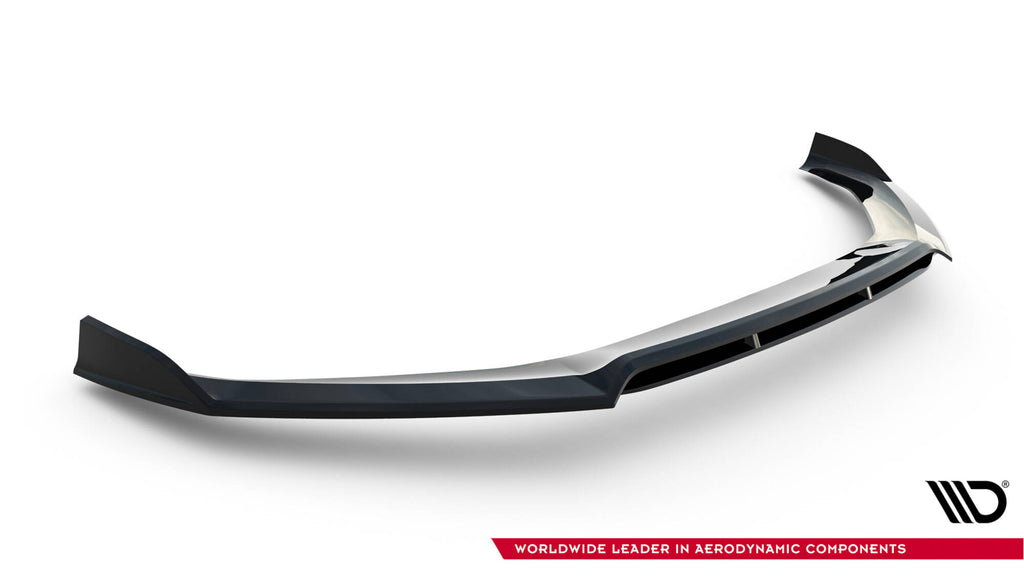 Maxton Design Street+ Spoilerlippe Front Ansatz passend für Audi S5 / A5 S-Line Coupe / Sportback F5 schwarz Hochglanz