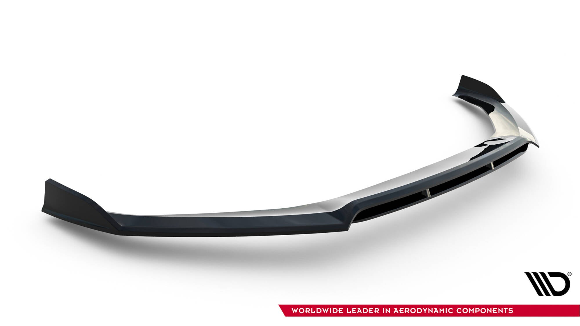 Maxton Design Street+ Spoilerlippe Front Ansatz passend für Audi S5 / A5 S-Line Coupe / Sportback F5 schwarz Hochglanz