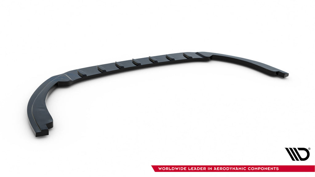 Maxton Design Street+ Spoilerlippe Front Ansatz V.1 passend für Peugeot RCZ Mk1 schwarz Hochglanz