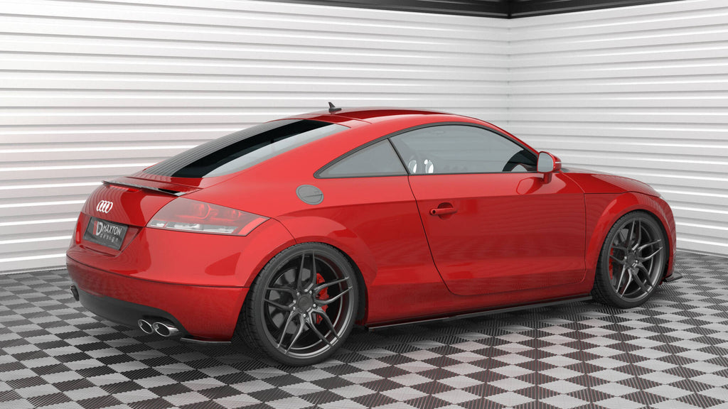 Maxton Design Spoiler CAP passend für Audi TT 8J schwarz Hochglanz