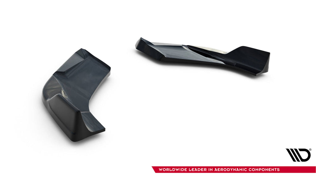 Maxton Design Heck Ansatz Flaps Diffusor V.6 passend für Hyundai I30 N Hatchback Mk3 Facelift schwarz Hochglanz