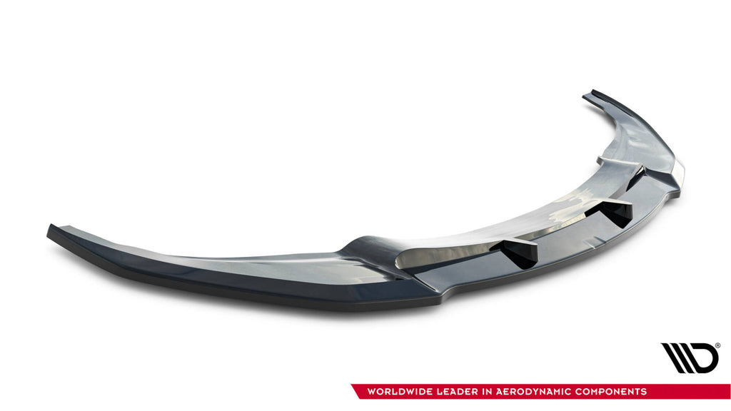 Maxton Design Street+ Spoilerlippe Front Ansatz V.1 passend für BMW M6 Gran Coupe / Coupe / Cabriolet F06 / F13 / F12 schwarz Hochglanz