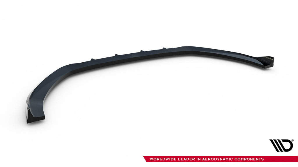 Maxton Design Street+ Spoilerlippe Front Ansatz passend für Audi A3 Limousine 8V Facelift schwarz Hochglanz