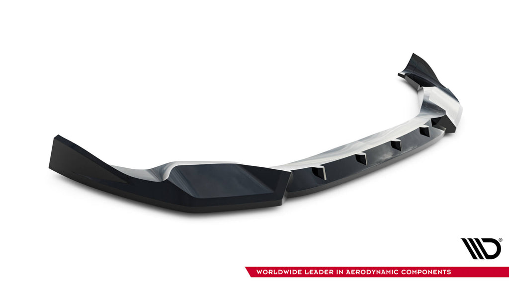 Maxton Design Street+ Spoilerlippe Front Ansatz passend für BMW X3 M F97 schwarz Hochglanz