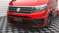 Maxton Design Street+ Spoilerlippe Front Ansatz V.2 passend für VW Crafter Mk2 schwarz Hochglanz