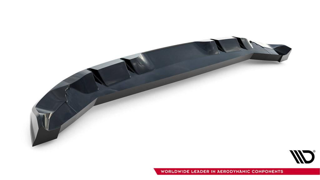 Maxton Design Street+ Mittlerer Diffusor RACE passend für Abarth 500e schwarz Hochglanz
