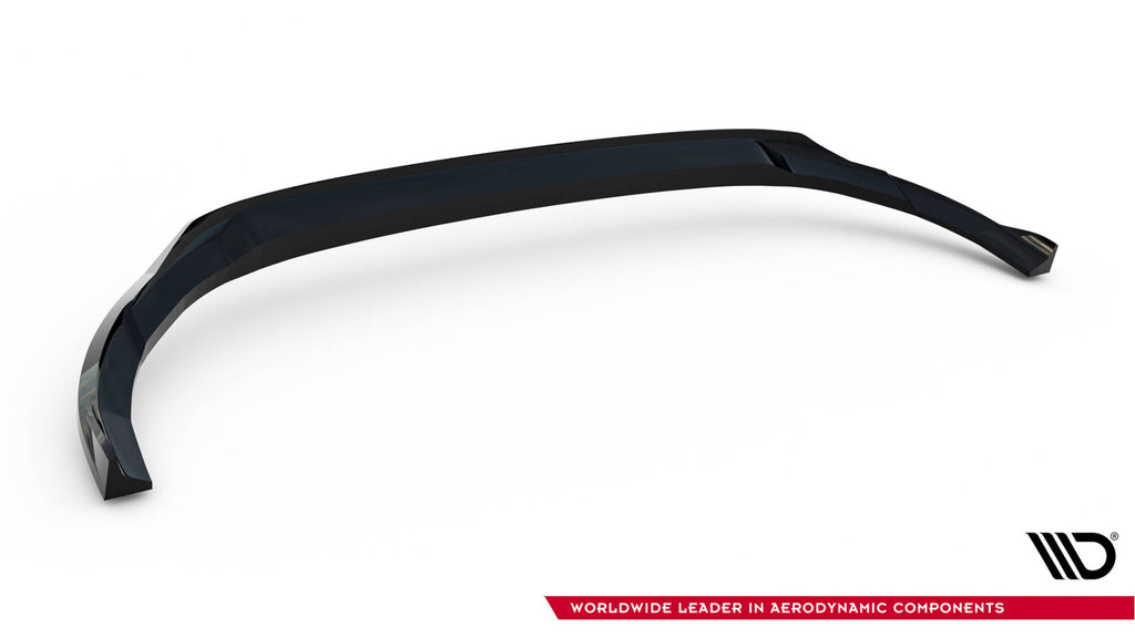 Maxton Design Street+ Spoilerlippe Front Ansatz V.2 passend für Ford Transit Custom / Tourneo Custom Mk2 schwarz Hochglanz