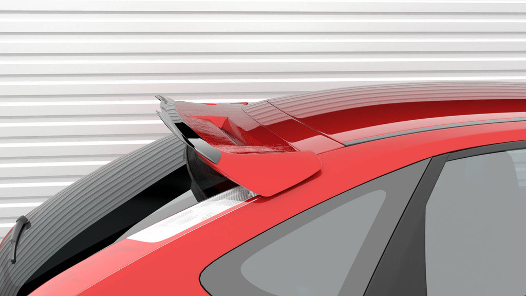 Maxton Design Spoiler CAP passend für Ford Focus ST Mk2 Facelift schwarz Hochglanz