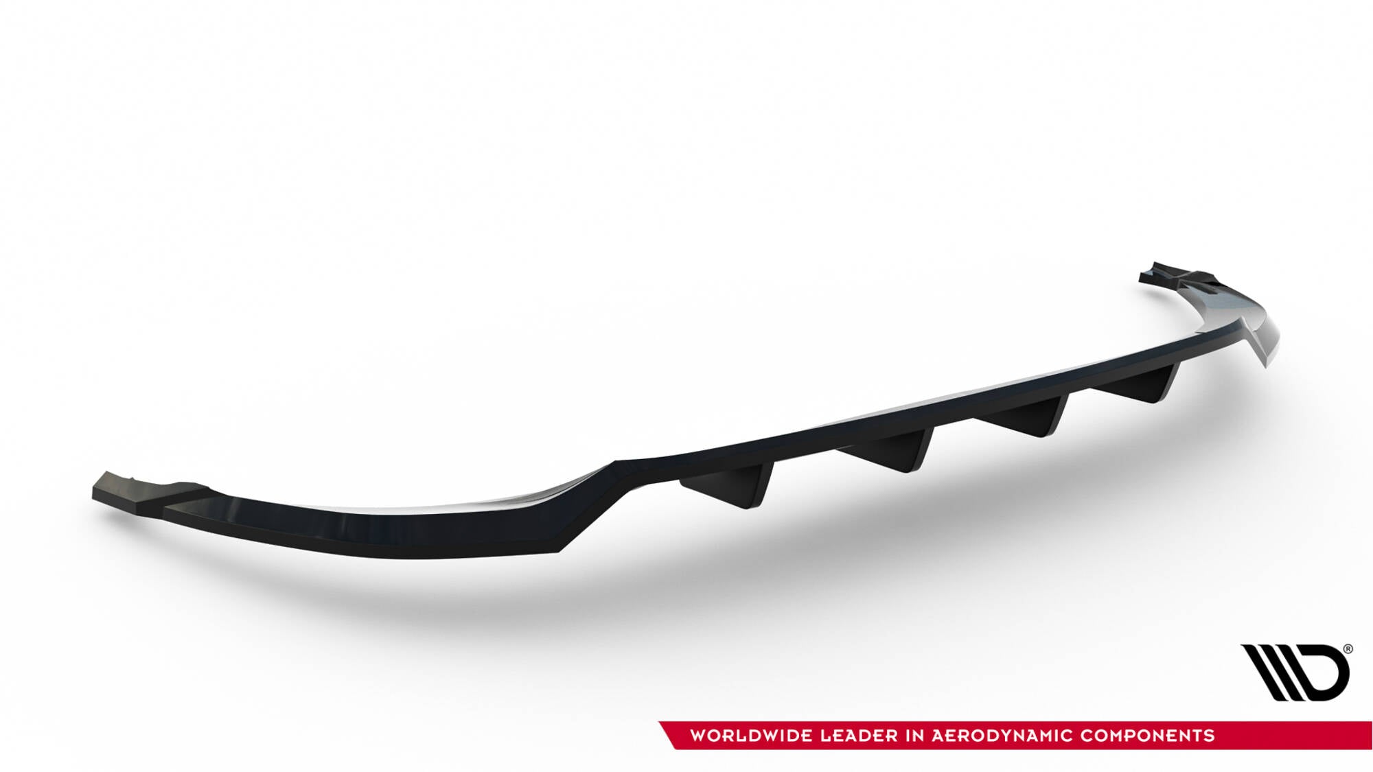Maxton Design Street+ Mittlerer Diffusor RACE passend für Audi Q8 Mk1 schwarz Hochglanz