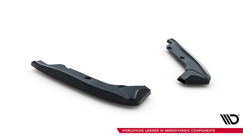 Maxton Design Heck Ansatz Flaps Diffusor passend für BMW 1er M Coupe E82 schwarz Hochglanz