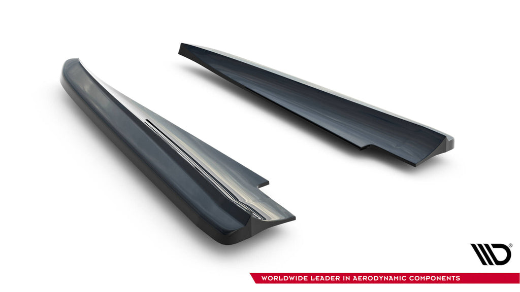 Maxton Design Heck Ansatz Flaps Diffusor passend für Maserati Quattroporte Mk6 schwarz Hochglanz