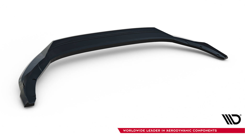 Maxton Design Street+ Spoilerlippe Front Ansatz V.1 passend für Skoda Octavia RS Liftback / Combi Mk4 Facelift schwarz Hochglanz