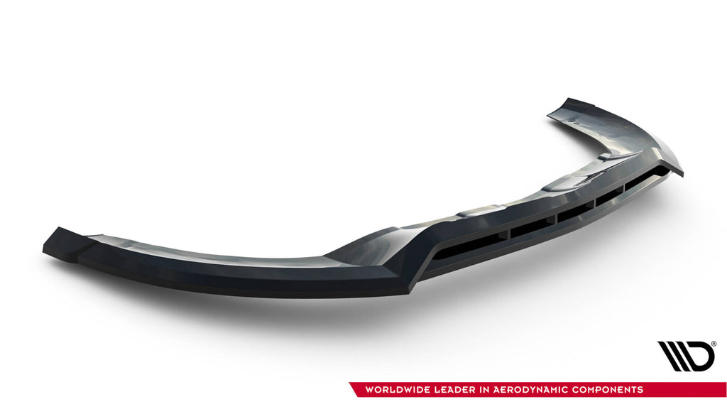 Maxton Design Street+ Spoilerlippe Front Ansatz passend für Mercedes-Benz GLA 45 AMG Off-roader X156 schwarz Hochglanz