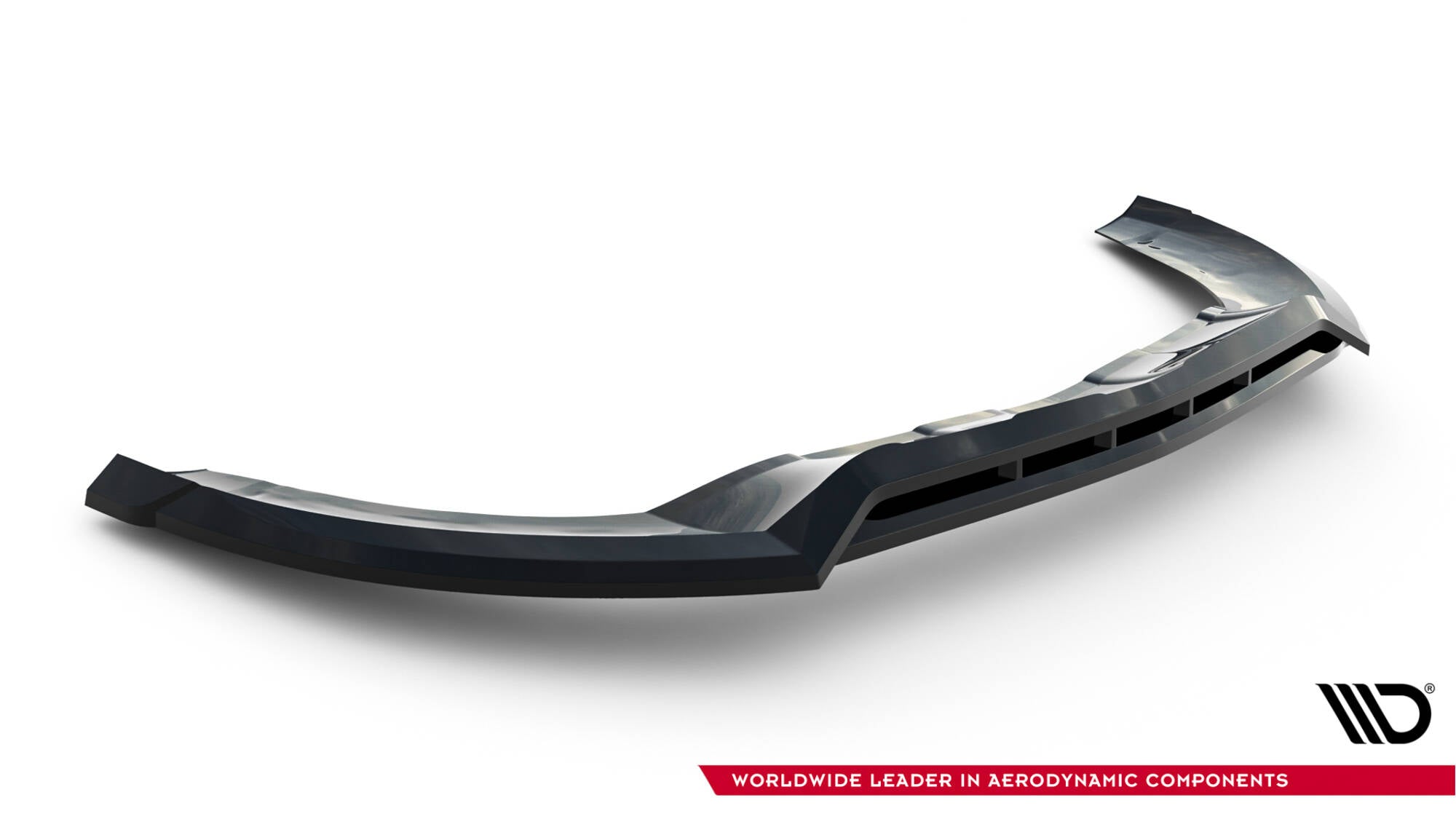Maxton Design Street+ Spoilerlippe Front Ansatz passend für Mercedes-Benz GLA 45 AMG Off-roader X156 schwarz Hochglanz